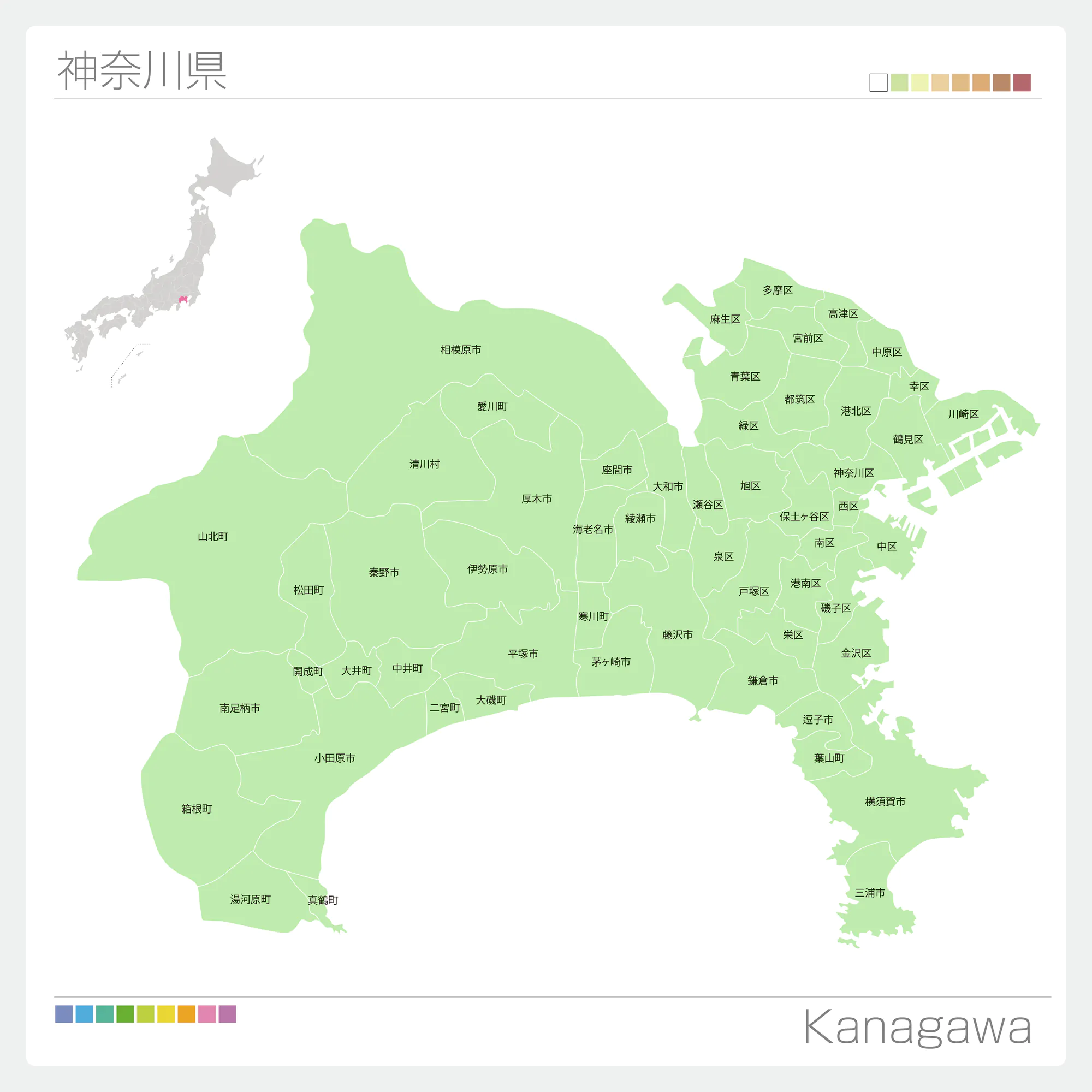 神奈川県マップ、相模原市の地域特性と魅力 